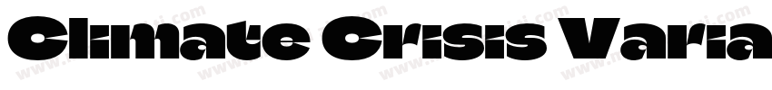 Climate Crisis Varia字体转换